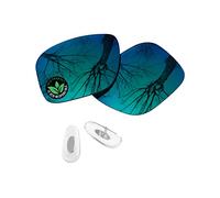 Raydi Polycarbonate Replacement Lenses for RayBan Chromance RB4264 58mm Square Sunglasses - Emerald Green Mirror - Polarized