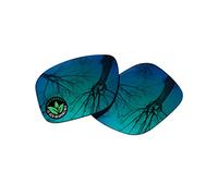 Raydi Polycarbonate Replacement Lenses for RayBan RB4181 57mm Square Sunglasses - Emerald Green Mirror - Polarized