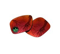 Raydi Polycarbonate Replacement Lenses for RayBan RB4181 57mm Square Sunglasses - Fire Red Mirror - Polarized