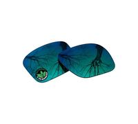 Raydi Replacement Lenses for Ray-Ban Meta Wayfarer RW4006/RW4012, Headliner RW4009/RW4013, Skyler RW4010/RW4014 AI Glasses, Emerald Green Mirror - Polarized, One Size
