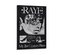 Raye My 21st Century Blues Album Cover Aesthetic Limited Edition Signature Rap Singer Music Poster - Dormitory & Bedroom Decoration - 11x18 inch Canvas Wall Art - Frame-style-1
