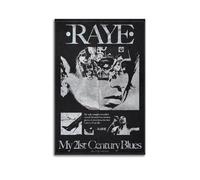 Raye My 21st Century Blues Album Cover Aesthetic Limited Edition Signature Rap Singer Music Poster - Dormitory & Bedroom Decoration - Unframed 11x18 inch (30x45 cm) Canvas Wall Art