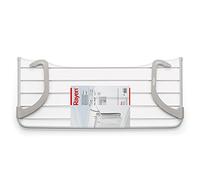 Rayen Balcony Airer, Steel, ABS, White and Grey, 81 x 37.5 x 15 cm