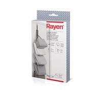 Rayen Door and Wardrobe Bag Hanger with 7 Velcro Hooks - Dark Grey