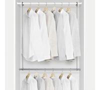 Rayen Double Hang Closet Rod, steel, Gray, 77x85 cm