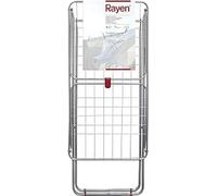 Rayen | Drying rack with wings | Laying area 19 m | Wing lock system | Foldable and non-slip clothes|For indoor and outdoor|54.5 x 177 x 107.5 cm, Color Steel|19 meters