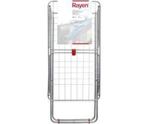 Rayen | Drying rack with wings | Laying area 19 m | Wing lock system | Foldable and non-slip clothes|For indoor and outdoor|54.5 x 177 x 107.5 cm, Color Steel|19 meters
