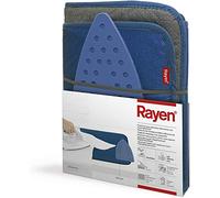 Rayen Ironing Protector on Table with Plate Rest | Anti-Slip Base | Minimum Folded Space | Ideal for Travel | Measurements: 90 x 55 cm, Cotton, Blue