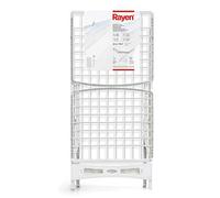 Rayen Leg Locking System and Anti-Slip, Resin, White, Dimensiones: 173 x 53 x 113 cm, Tendedero con sistema de bloqueo