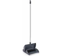 Rayen Mery Long Handled Grey Dustpan With Tilt Up System - Foldable Slim Compact