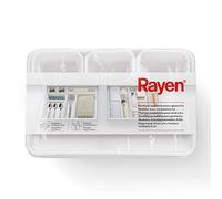 Rayen Modular drawer trays 8 u, White, Polypropylene, Medidas: 3 uds.: 8 x 7,5 x 4,5 cm. / 3 uds.: 23,3 x 8 x 4,5 cm. / 2 uds.: 23,5 x 16 x 4,5 cm