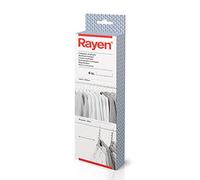 Rayen | Multiple hanger | Save space in the closet | Holds 6 conventional hangers | Does not wrinkle clothes | 4 units | H: 26 x 7 x 5 cm | V: 37 cm x 5 cm