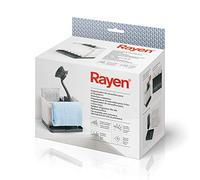 Rayen Sink Utensil Organizer | Customizable Interior Space | Compartments | Drip Tray | Easy to Clean, Light Grey and Dark Grey, Medida: 17 x 13,3 x 11,5 cm