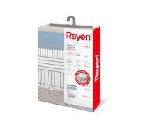 Rayen | Universal ironing board cover (easy-to-fit padded ironing board cover) EasyClip system | 4 layers: Foam, flannelette, 100% cotton fabric and titanium | Cover with titanium coating | Premium range |