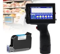 RayGenius Handheld Inkjet Printer Portable Handheld Printer With 3.7-Inch Touchscreen For Barcode/Production Date/Logo Printing