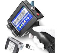 RayGenius Handheld Inkjet Printer Quick-Drying 1 inch Portable Handheld Printer Gun with 3.7 Inch Touch Screen for Barcode/Production Date/Logo。