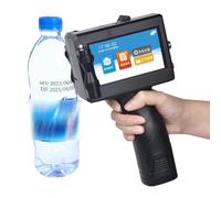 RayGenius Portable Handheld Inkjet Printer 1-inch handheld printer 4.3-inch LED screen Quick-drying ink cartridge handheld printer for 2D date logos.