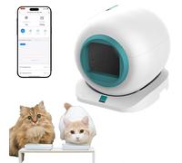 RayGenius Self Cleaning Cat Litter Tray Automatic Cat Litter Box, APP Control Electric Cat Litter Box, Smart Robot Litter Box for Multiple Cats,Green