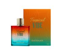 Rayhaan Tropical Vibe - Fruity, Floral, Fresh, Woody - Eau de Parfum Spray Long-Lasting Fragrance for Everyone, 3.4 Ounce / 100 ml