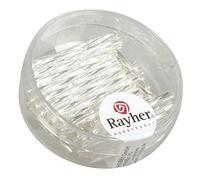 Rayher 1404922 Twisted Glass Pens 20 mm with Silver Insert 13 g Box
