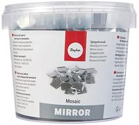 Rayher 1453600 Mirror Mosaic Tiles for Arts and Crafts, Squares in the Size 1.5x1.5 cm, 1 kg
