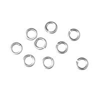 Rayher 2199622 Ring, 10mm Ø, Silver, 0.8 Tab-bag 40Pcs.