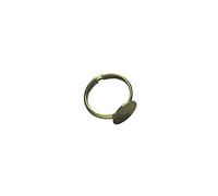 Rayher 2228606 Ring Rail with Plate 12 mm Diameter Pack of 2 Gold