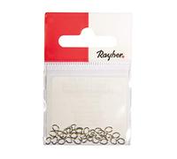 Rayher 22793606 Oval Ringlets Silver 3 x 4 mm Thickness 0.5 mm Pack of 30 Normal