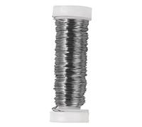 Rayher 2406800 Beading Wire for Seed Beads, Fine Stringing Wire for Jewellery Making and Crafts, Diameter 0.3mm, silver