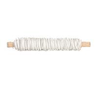 Rayher 24116102 Paper covered wire, 0.55mm ø, white