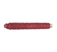Rayher 24116287 Paper Covered Wire, 0.55mm ø, on a Wooden Reel 50g, 20m, Classical red