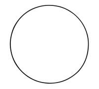 Rayher 2505301 Metal Rings, Coated, 25cm ø, Black