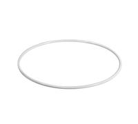 Rayher 2505700 Coated Metal Ring for Wedding Crafts, Large Hoop with a Diameter of 45cm for Dream Catcher and Macrame, white