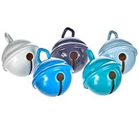 RAYHER 25098000 Metal Bells, blue mix, 19 mm, 5-Pieces