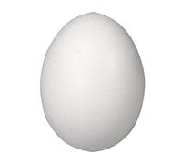 Rayher 30162000 Polystyrene Eggs Full Diameter 6 cm Pack of 5 Shrink-Wrapped
