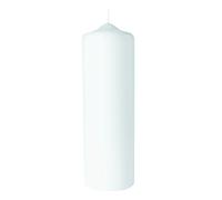 Rayher 3140700 White Pillar Candle for Wedding or Christening, Plain Candle for DIY Candle Decoration Ideas, Diameter 8 cm, Height 25 cm