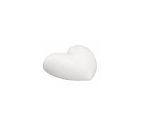 Rayher 3328800 Polystyrene Heart, 23 x 24 x 5.5 cm, Flat