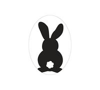Rayher 34312000 Labels Rabbit, 55x40mm, Oval, Tab-Bag 1Pc