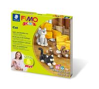 Rayher 34420000 Fimo kids Form&Play "Cat", 4 x 42 g, tab-box