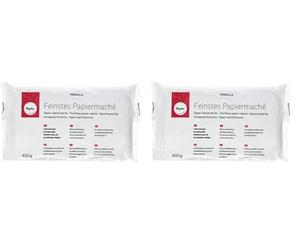 Rayher 3450000 Modelling Papier Mache for Doll Making, Sculptures and Crafts, Air-Drying, White, 400 g (Pack of 2)