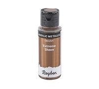Rayher 35014665 Extreme Sheen Metallic Paint, Acrylic Paint with Shimmer Effect, antique bronze, 59ml