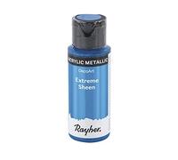 Rayher 35014830 Extreme Sheen Metallic Paint, Acrylic Paint with Shimmer Effect, sapphire, 59ml