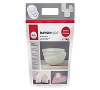 Rayher 3699000 Fine Casting Powder Raysin 200 for Crafts, Plaster of Paris for Modelling, white, 1 kg