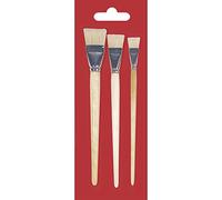 RAYHER 3731400 Pure Bristle Paint Brush Set, 3 different sizes in Cardboard Packaging