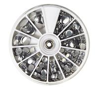 Rayher 38642606 Hotfix Rivets, Sizes 3-10 mm, Assorted, Box 560 Pieces