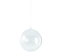 Rayher 3906437 Plastic Ball, 2 Pieces, 10 cm Diameter, Crystal