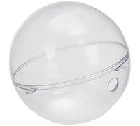 Rayher 3946137 Plastic Ball 2 Pieces 14 cm with 15 mm Hole for LED Lights