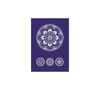 Rayher 45094000, Adhesive Silkscreen, Reusable Silk Screen Stencil, Art of Mandala Design, 148x210mm
