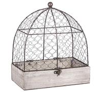 Rayher 46347000 Decorative Aviary, Vintage Bird Cage for Wedding, Crafts and Home Decoration, 25x14x29cm