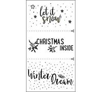Rayher 50105000 Decorat.Peel-Off Motifs "let it Snow", 10x16cm, 2sheets